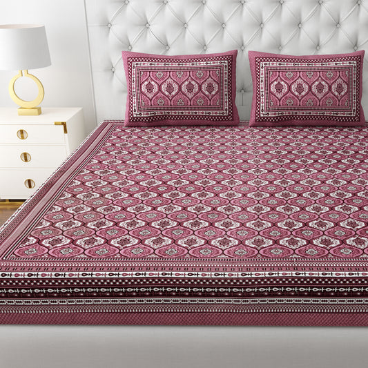 Jaipuri Block Print Bedsheet Set - Queen Size