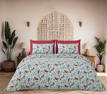 Solid Ivory Bedsheet Set - King Size