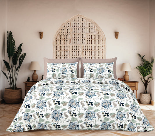 Blue Bedsheet Set - King Size