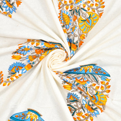 Floral Print Bedsheet Set - Super King Size
