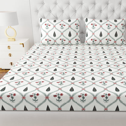 Jaipuri Bedsheet Set - Super King Size