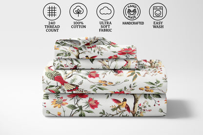 Jaipuri Block Print Bedsheet Set - King Size